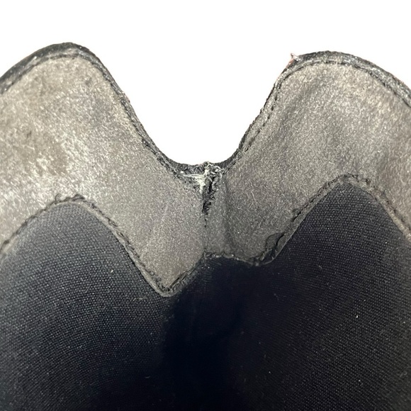 Easy Spirit Black Genuine Suede Leather Stacked Heel Slouchy Boots Sz 8.5 Wide - Picture 15 of 16